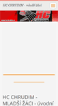 Mobile Screenshot of mladsizaci.hcchrudim.cz